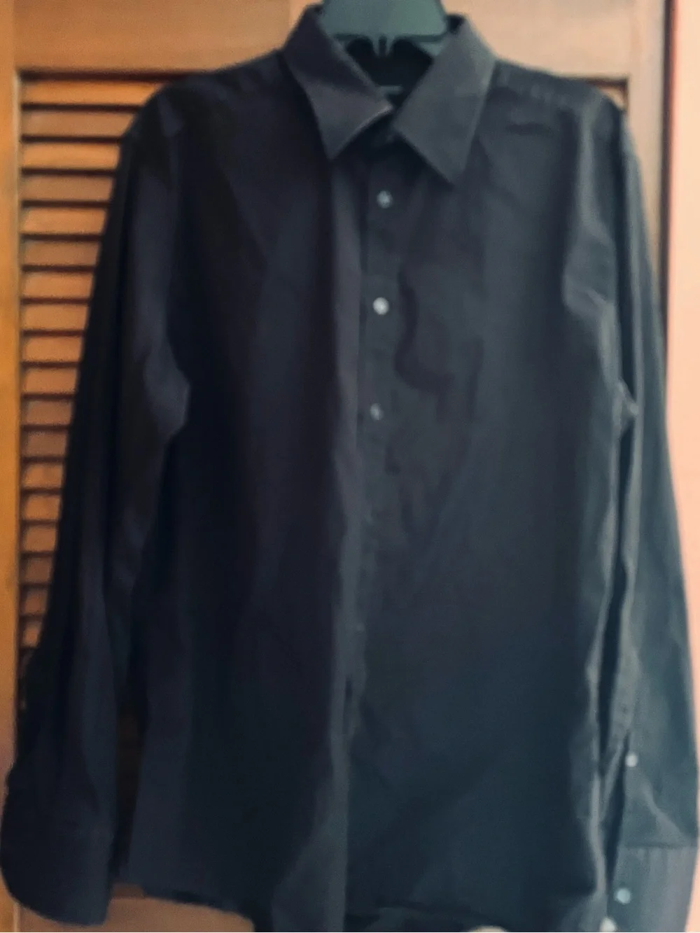 Gucci Men's Classic Long Sleeve Black Dress Shirt